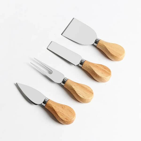 Conjunto Jogo P/ Cortar Queijo 4 Pçs Inox Kit Facas Espátula - Image 4