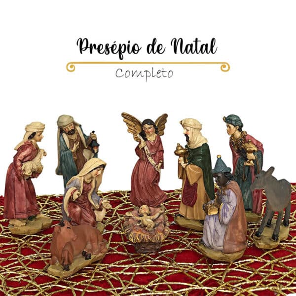 Presépio Natal Completo 11 Peças em Resina - Image 2