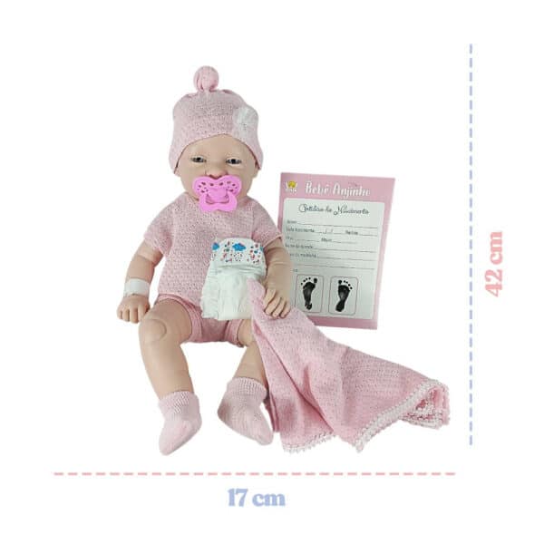 Boneca Anjo Com Roupinha Body e Acessórios - Image 5