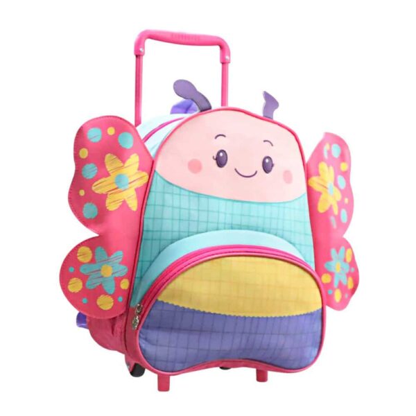 Mochila Infantil Com Rodinhas Borboleta - Image 2