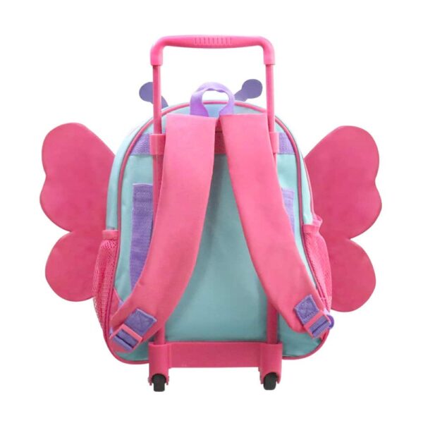 Mochila Infantil Com Rodinhas Borboleta - Image 6