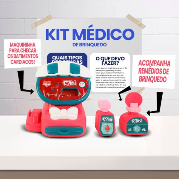 Kit Brinquedo Médico 25 peças - Image 3