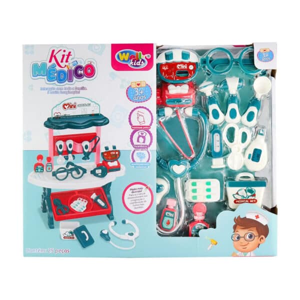 Kit Brinquedo Médico 25 peças - Image 5