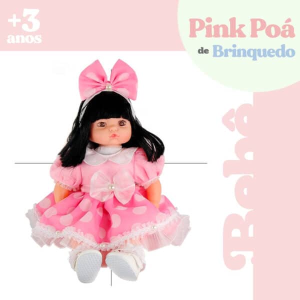Boneca Addara Pink Poá - Image 3