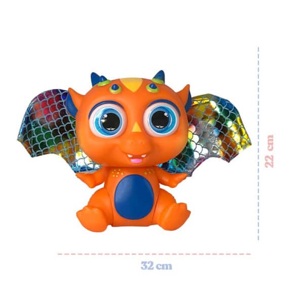 Bebê Dragão Flying Baby Com Asas - Laranja - Image 7