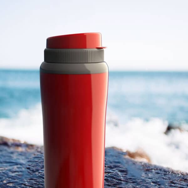 Copo Térmico Miami de 650ml com Parede Dupla Unitermi - Vermelha - Image 2