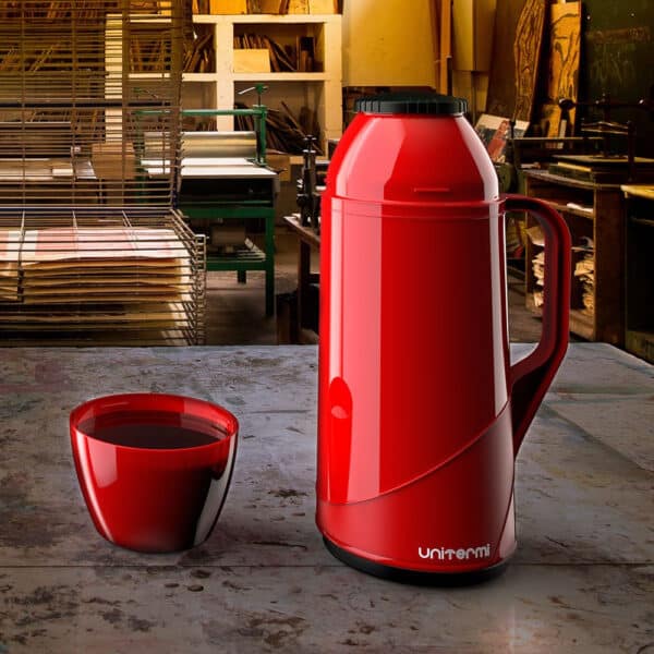 Garrafa térmica Unitermi Roma de vidro 0.5L - Vermelha - Image 2