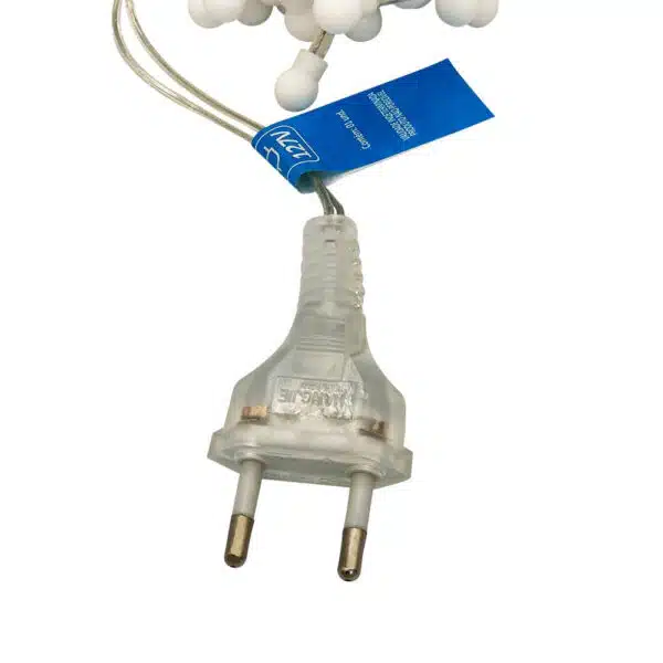 Varal LED 100 Bolinhas Pisca-Pisca Fio com 8 Funções 127v 8 Metros - Branco - Image 4