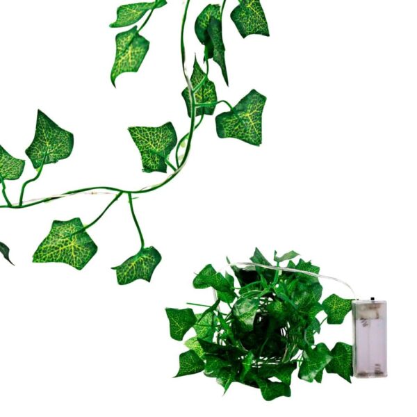 Fio De LED Luzes Hera Folhagem Com Luzinhas Pisca Trepadeira - Image 4