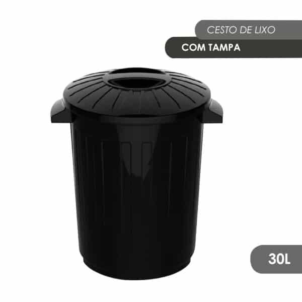 Cesto de Lixo Com Tampa 30 litros Uninjet - Image 2