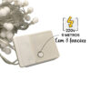 Cordão Led Fio Luz Varal 8 Funções com 100 Bolinhas Branco Quente 220v - Image 2