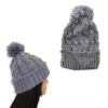 Touca com Pompom - Cinza - Image 4