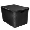 Caixa Organizadora Rattan Cesto com Tampa 15 Litros - Image 2