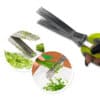 Tesoura para Picar Alimentos Temperos e Ervas 5 Lâminas Aço Inox - Image 3