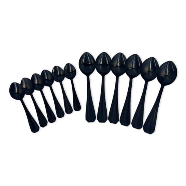 Faqueiro Conjunto Talheres Luxo Black 24 Peças Inoxidavel - Image 8