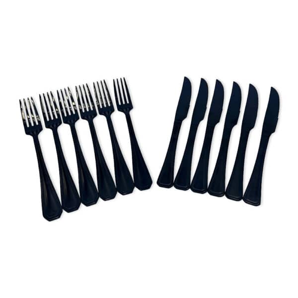 Faqueiro Conjunto Talheres Luxo Black 24 Peças Inoxidavel - Image 10