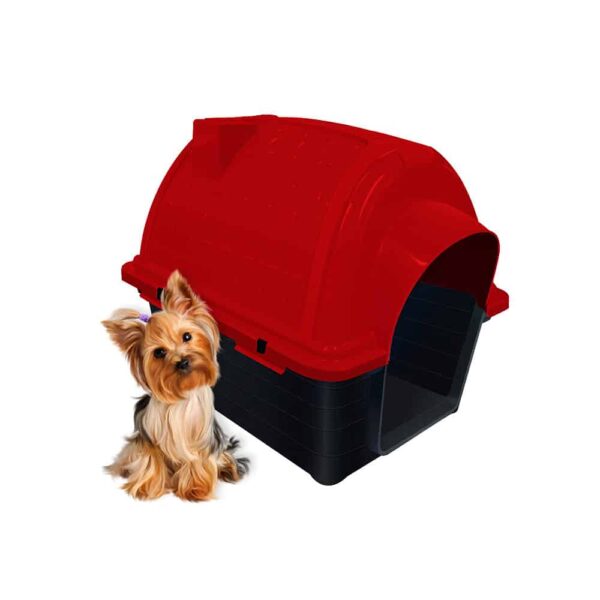 Casinha Pet Raças Pequenas N1 Iglu para Cachorro Vermelha - Image 2