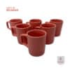 Conjunto 6 Xícaras Pequenas Café Cerâmica 80ml Rosa - Image 2