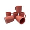 Conjunto 6 Xícaras Pequenas Café Cerâmica 80ml Rosa - Image 3