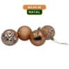 Kit Bolinhas Bola Árvore Natal Enfeite Decoração Pendurar 24un - Image 3