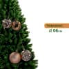 Kit Bolinhas Bola Árvore Natal Enfeite Decoração Pendurar 24un - Image 4