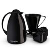 Kit Garrafa Termica Café Prático com Açucareiro com Colher e Suporte para Filtro - Preto - Image 2