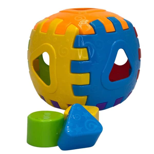 Cubo Didático Monta e Desmonta com 3 Peças de Encaixar - Colorido - Image 4