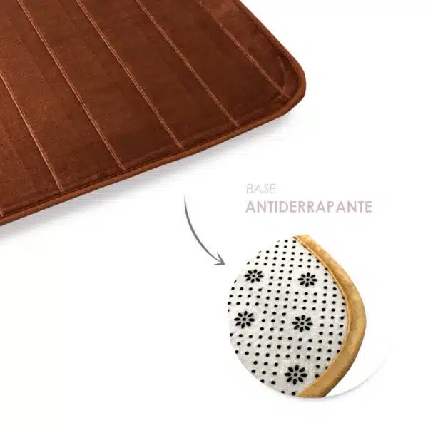 Tapete Soft para Banheiro Antiderrapante 40x60cm - Café - Image 3