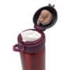 Garrafa Isotérmica 500ml com Tampa Plástica Fosca com Trava de Segurança - Vermelho - Image 3