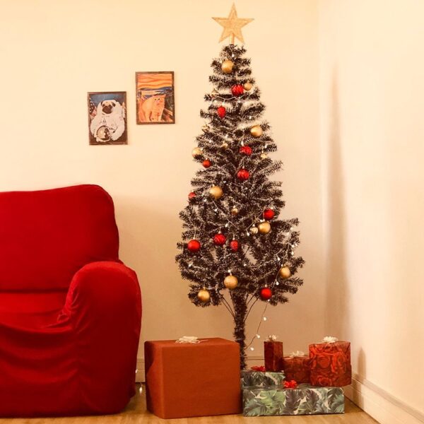 Árvore Pinheiro De Natal Luxo Verde Nevada 1,80m 320 Galhos - Image 6