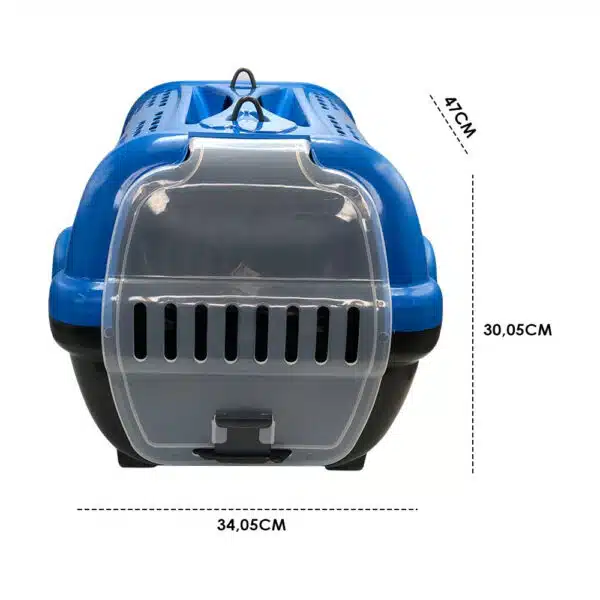 Caixa de Transporte para Pet -  Azul e Preto - Image 4
