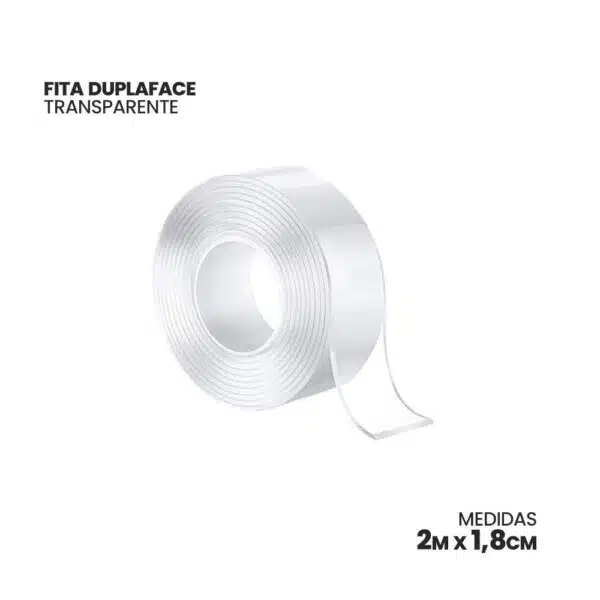 Fita Dupla Face Extra Forte Transparente 18mm X 2 Mts - Image 3