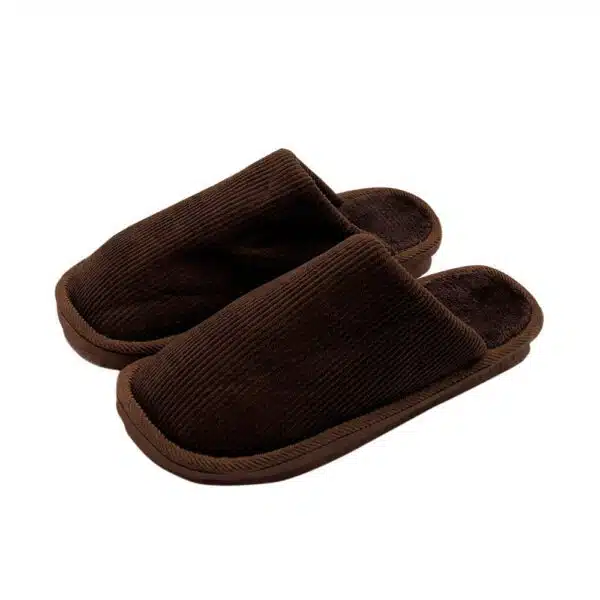 Pantufa Masculina Lisa Marrom 40/41 - Image 2