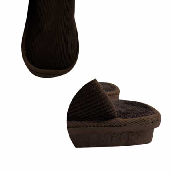Pantufa Masculina Lisa Marrom 40/41 - Image 3
