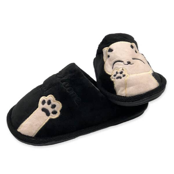 Pantufa Gatinho Infantil Preto Tam. 30/31 - Image 2