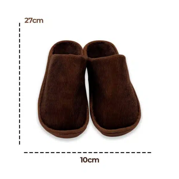 Pantufa Masculina Lisa Marrom 40/41 - Image 6