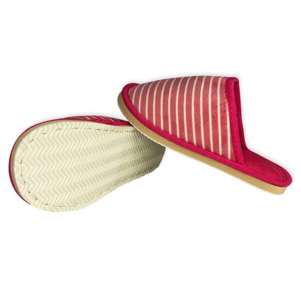 Pantufa Feminina com Listras Pink 36/37 - Image 3