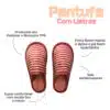 Pantufa Feminina com Listras Rosa 36/37 - Image 4