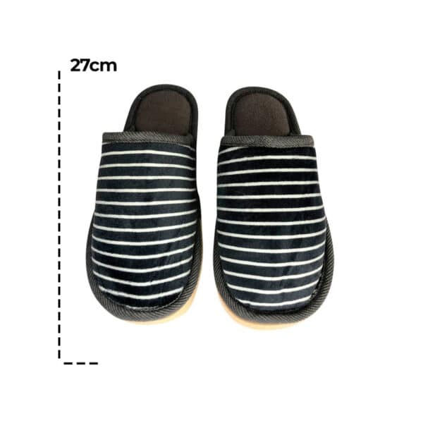Pantufa Feminina com Listras Cinza 40/41 - Image 6