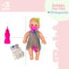 Boneca Babidu Faz Xixi na Fralda Quando Bebe Água e Acessórios - Image 2