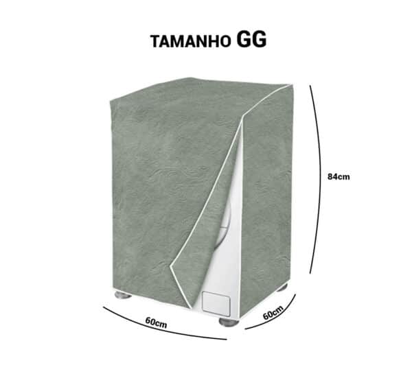 Capa Máquina de Lavar Flanelada Bege Perolizada GG - Image 3