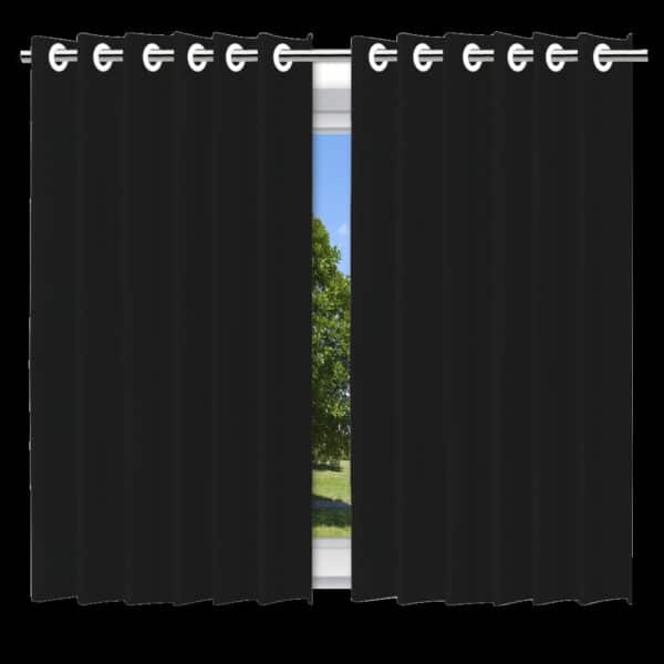 Cortina Blackout Preto com ilhos - 280x250cm - Image 2