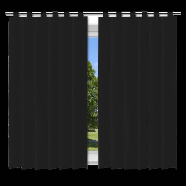 Cortina Blackout Preto - 280x280cm - c/ alça p/ varão - Image 2