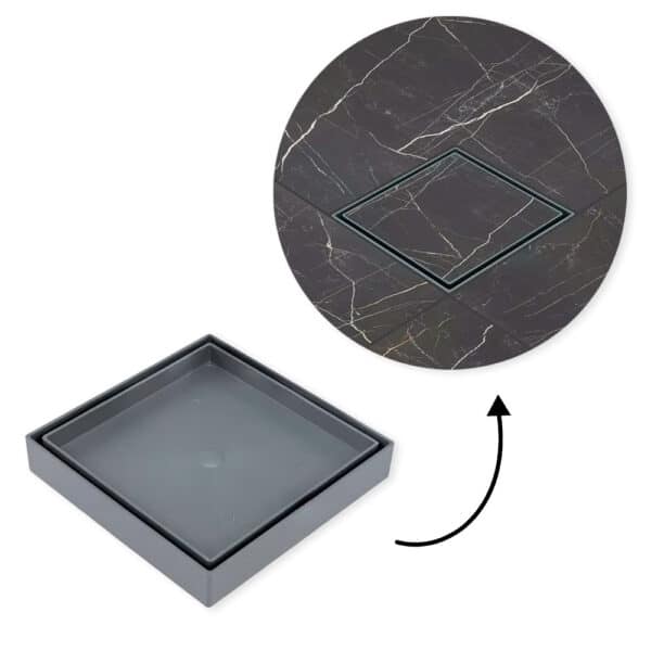 Ralo 15x15 Oculto Seca Piso/porcelanato Inteligente Cinza - Image 2