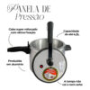 Panela de Pressão Roque 4,5 Litros Inox - Image 4