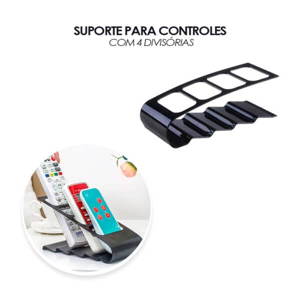 Suporte Para Controle Remoto 4 divisórias - Image 2