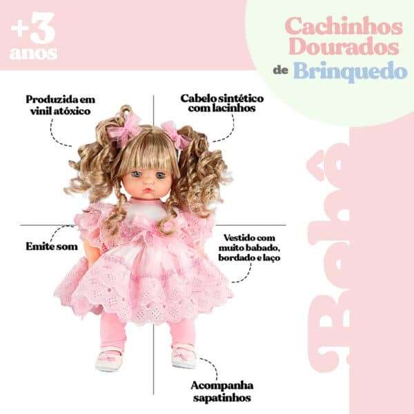 Boneca Addara Cachinhos Dourado Que Fala - Image 6