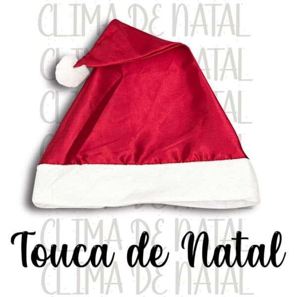 Gorro Touca De Papai Noel Linha Luxo Cetim - Image 2
