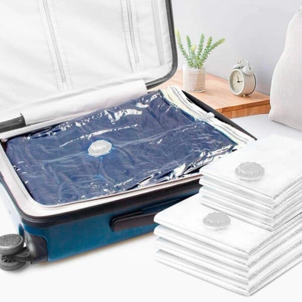 Saco À Vácuo Para Viagem Roupas Organização 60x80 Cm - Image 3