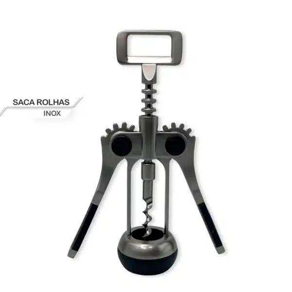 Saca Rolhas Abridor de Garrafas Metal Inox Grande - Image 2